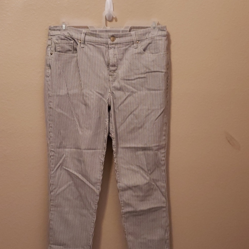 Chico's pinstripe Jean's so slimming